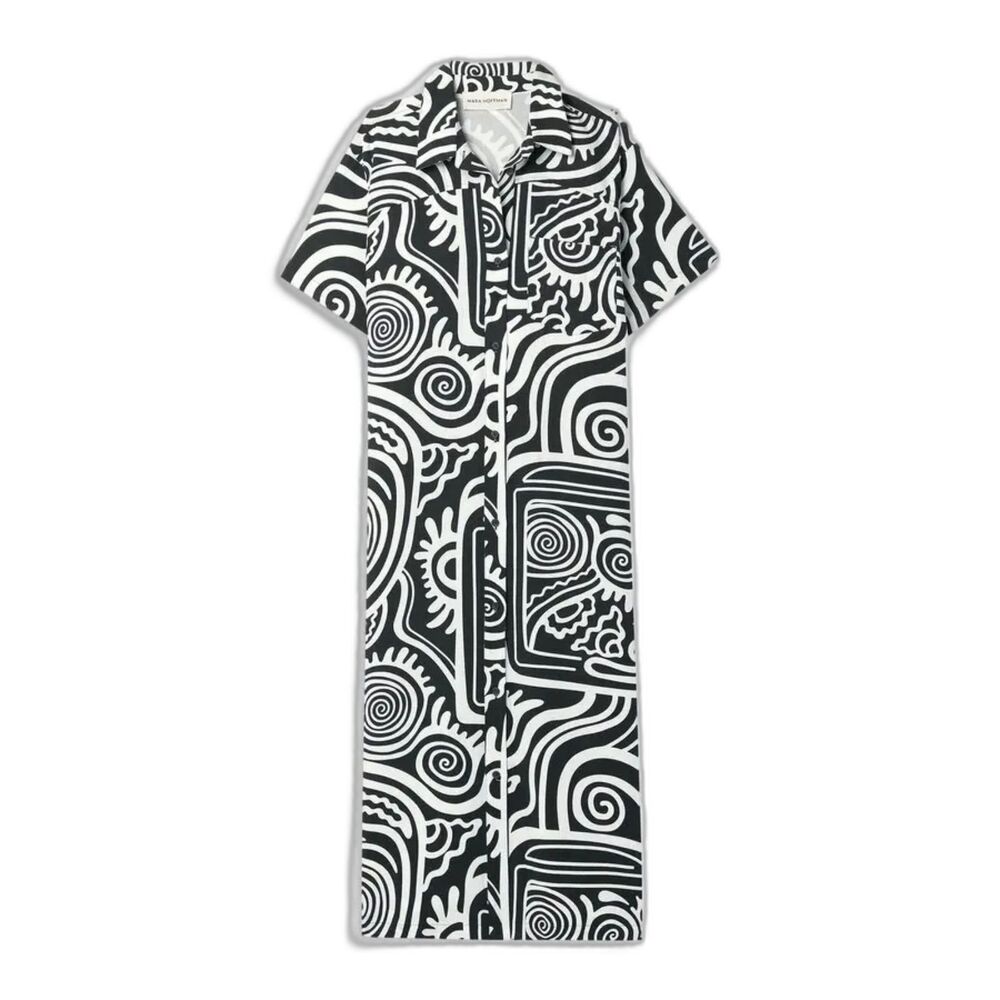 Mara Hoffman Abbie Printed Dress in Black/White EUC